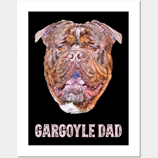 Renascence Bulldog Dad Father's Day Gift Posters and Art